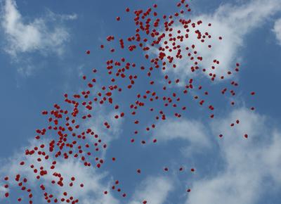 Wlviele rote luftballons